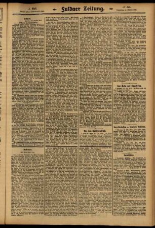 Zweite Ausgabe vom Donnerstag, den 23. Oktober 1913.