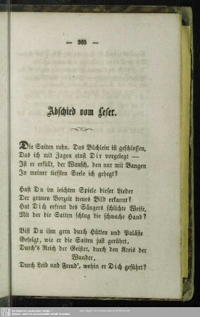 Abschied vom Leser