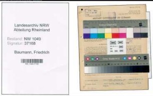 Entnazifizierung Friedrich Baumann , geb. 28.01.1911 (Architekt)