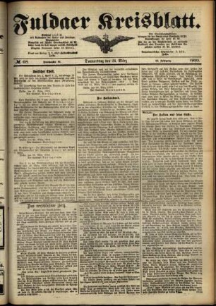 Ausgabe vom Donnerstag, den 24. März 1910.