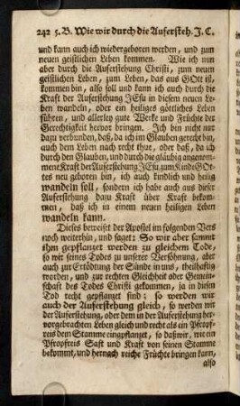 242-250, Dieses beweiset der Aposttel im folgenden Vers ...