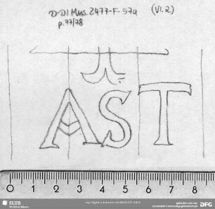 W-Dl-379 Vierkopfschaft / "AST"