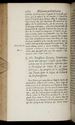 §. III. Troisième Epoque.