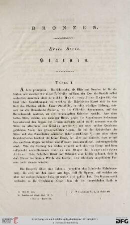 Herculanum und Pompeji. V. Band I. Abtheilung. Erste Serie der Bronzen