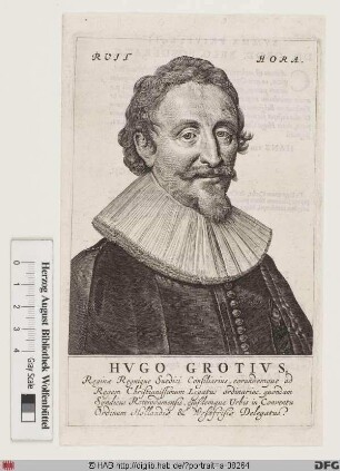 Bildnis Hugo Grotius (eig. Huig de Groot)