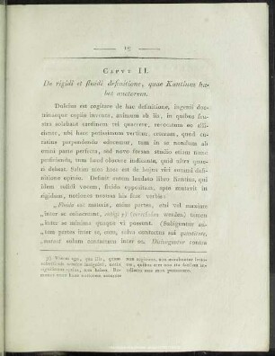 CAPUT II. De rigidi et fluidi definitione, quae Kantium habet auctorem