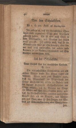 Lob der Scholastik