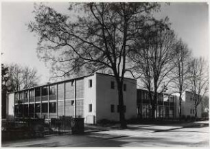 Evangelische Schule, Berlin-Frohnau: Blick von der Benediktinerstr.