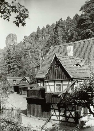 Rathen-Niederrathen, Alte oder Amselgrund- oder Böhmische Mühle, Sägemühle