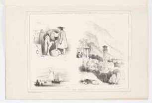 Triest und Chiavenna, Blatt 8 der Folge "Auswahl großer Skizzen und Landschaften"