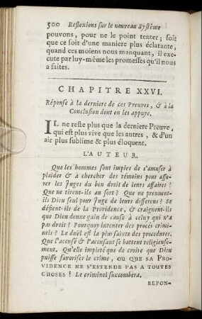 Chapitre XXVI. Résponse à la derniere de ces Preuves, & à la Conclusion dont on les appuye.