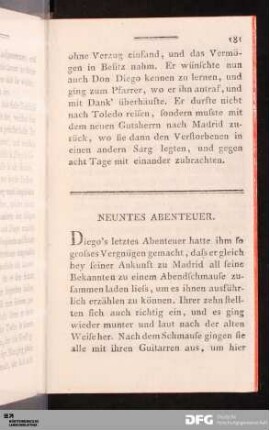 Neuntes Abenteuer.