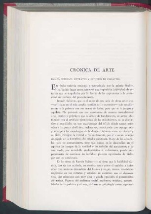 Crónica de arte