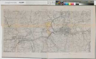 Oestrich (Iserlohn) Grundstücksabtretungen an die Stadt Iserlohn 1941 1 : 10 000 55,5 x 115 Einzeichnung in Pause Regierung Arnsberg Nr. 17784