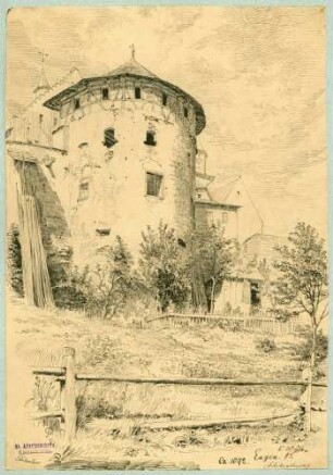 Engen Schützenturm an der Ostseite der Stadtmauer