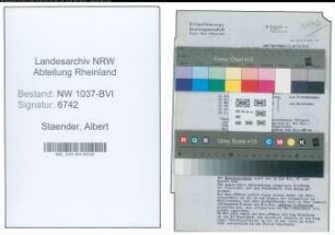 Entnazifizierung Albert Staender , geb. 28.09.1899 (Angestellter)