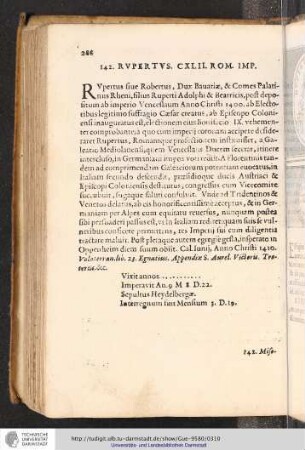 142. Rupertus. CXLII. Rom. Imp.
