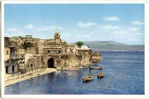 Uferstraße von Tiberias und See Genezareth