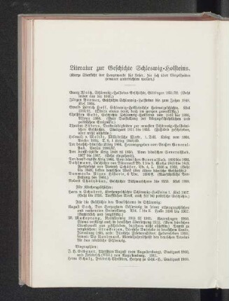 Literatur zur Geschichte Schleswig-Holsteins.