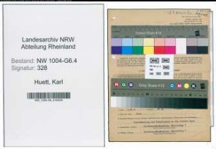 Entnazifizierung Karl Huett , geb. 12.12.1886 (Arbeiter)