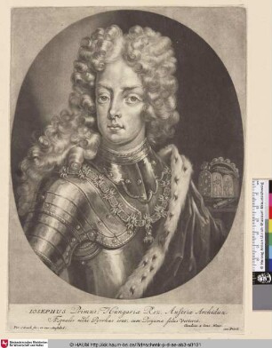 Iosephus Primus; Hungariae Rex, Austriae Archidux.