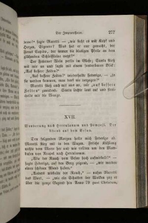 XVII. Wanderung nach Herculanum und Pompeji. Der Abend auf dem Vesuv.