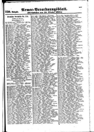 739. Ausgabe. Montag, 18. Oktober 1915