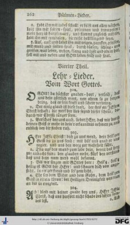 Vierter Theil. Lehr-Lieder.