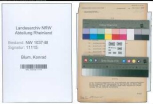 Entnazifizierung Konrad Blum , geb. 30.12.1884 ()