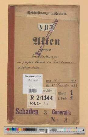 Entscheidungen des großen Senats des Reichswirtschaftsgerichts: Bd. 1