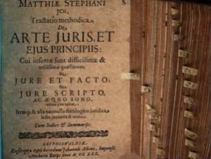 Tractatio meth. de arte iuris et eius principiis