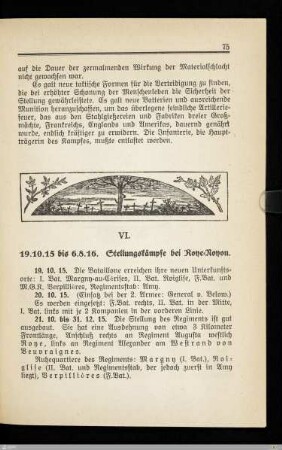 VI. Stellungskämpfe bei Roye-Noyon