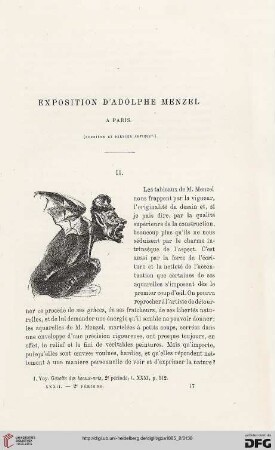 2. Pér. 32.1885: Exposition d'Adolphe Menzel à Paris, 2