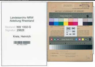 Entnazifizierung Heinrich Kreis, geb. 15.07.1906 (Einkaeufer)