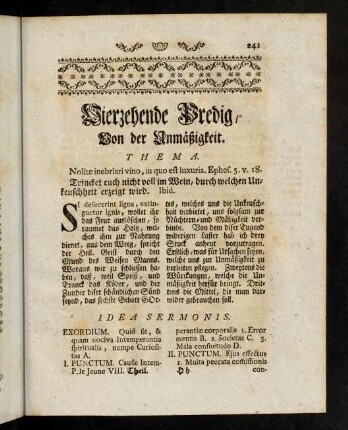 241-262, Vierzehende Predig.
