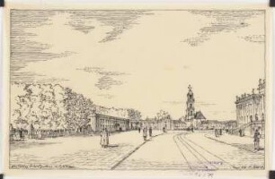Planungsvorschlag Potsdam: Lustgarten: perspektivische Ansicht