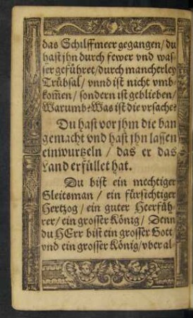 Du hast vor ihm die ban gemacht ...