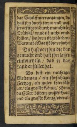 Du hast vor ihm die ban gemacht ...
