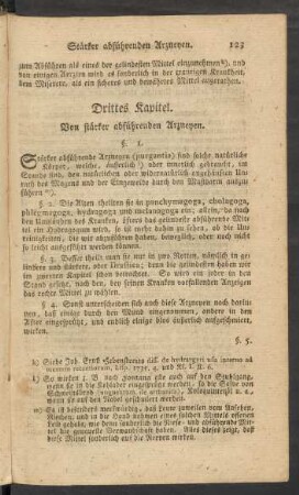 Drittes Kapitel. Von stärker abführenden Arzneyen