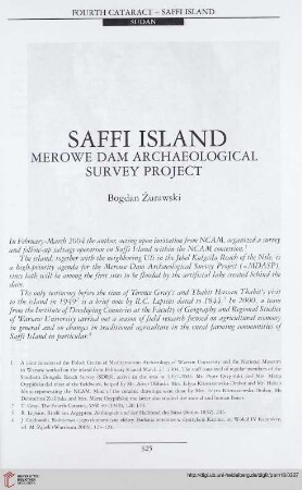 16: Saffi island : Merowe Dam archaeological survey project