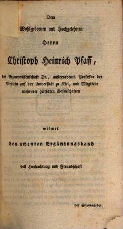 Medicinisch-chirurgische Zeitung. Ergänzungsbände. 2, 2. 1790/1800