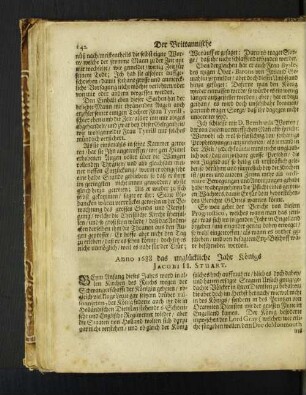 Anno 1688 das unglückliche Jahr Königs Jacobi II. Stuart. [u. a.]