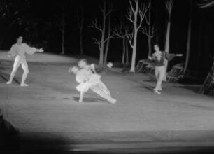 Szenenbilder aus dem Ballett "Dornröschen" von P. Tschaikowski, Städtische Oper Berlin, 1955