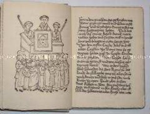 Nachdruck eines deutschsprachigen Blockbuches der Mirabilia Romae aus den 1470er Jahren mit kommentierendem Beiheft