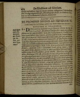 Caput XIX. De Promissi Divinis Ad Futuram Vitam Pertinentibus, Sive De Mortuorum Resuscitatione Et Vita Æterna.