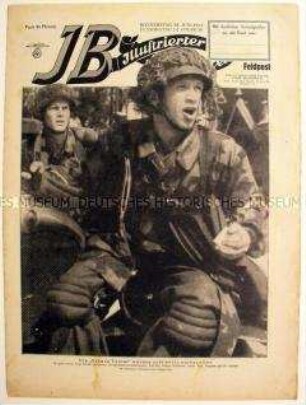 Wochenzeitschrift der NSDAP "Illustrierter Beobachter" u.a. zum Angriff deutscher Luftlandetruppen auf das Hauptquartier des jugoslawischen Partisanenführers Tito