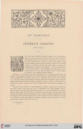 2: Art dramatique - Frédérick Lemaitre, [2]