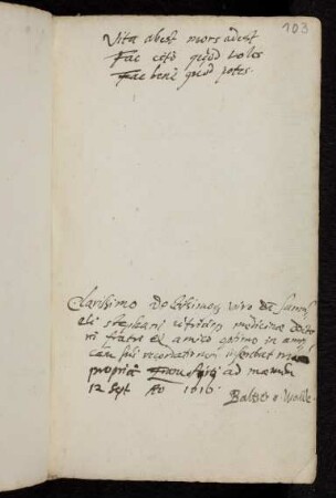 103r, Wolde, Balthasar von