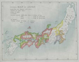 Feudal map of Japan