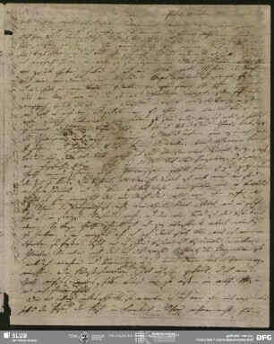 Eigenh. Brief von Christian Friedrich Tieck an August Wilhelm von Schlegel, Paris, 20.07.1800